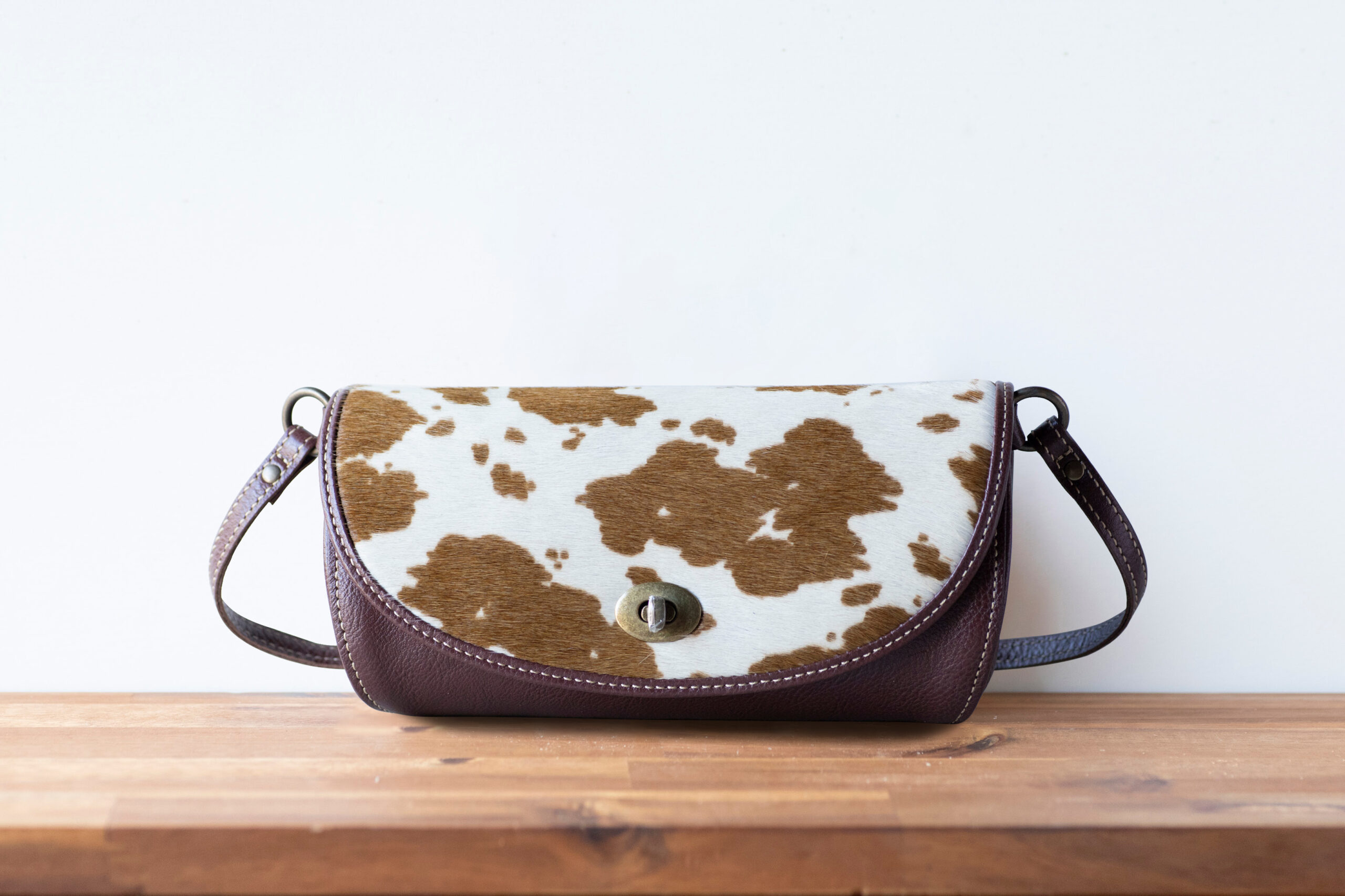  フラップ型ショルダーバッグ (ハラコ)-img4