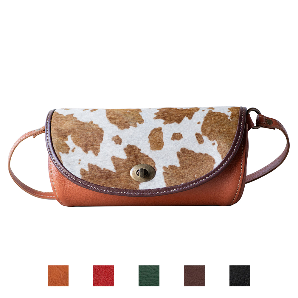 フラップ型ショルダーバッグ (ハラコ)【ak-18nch】