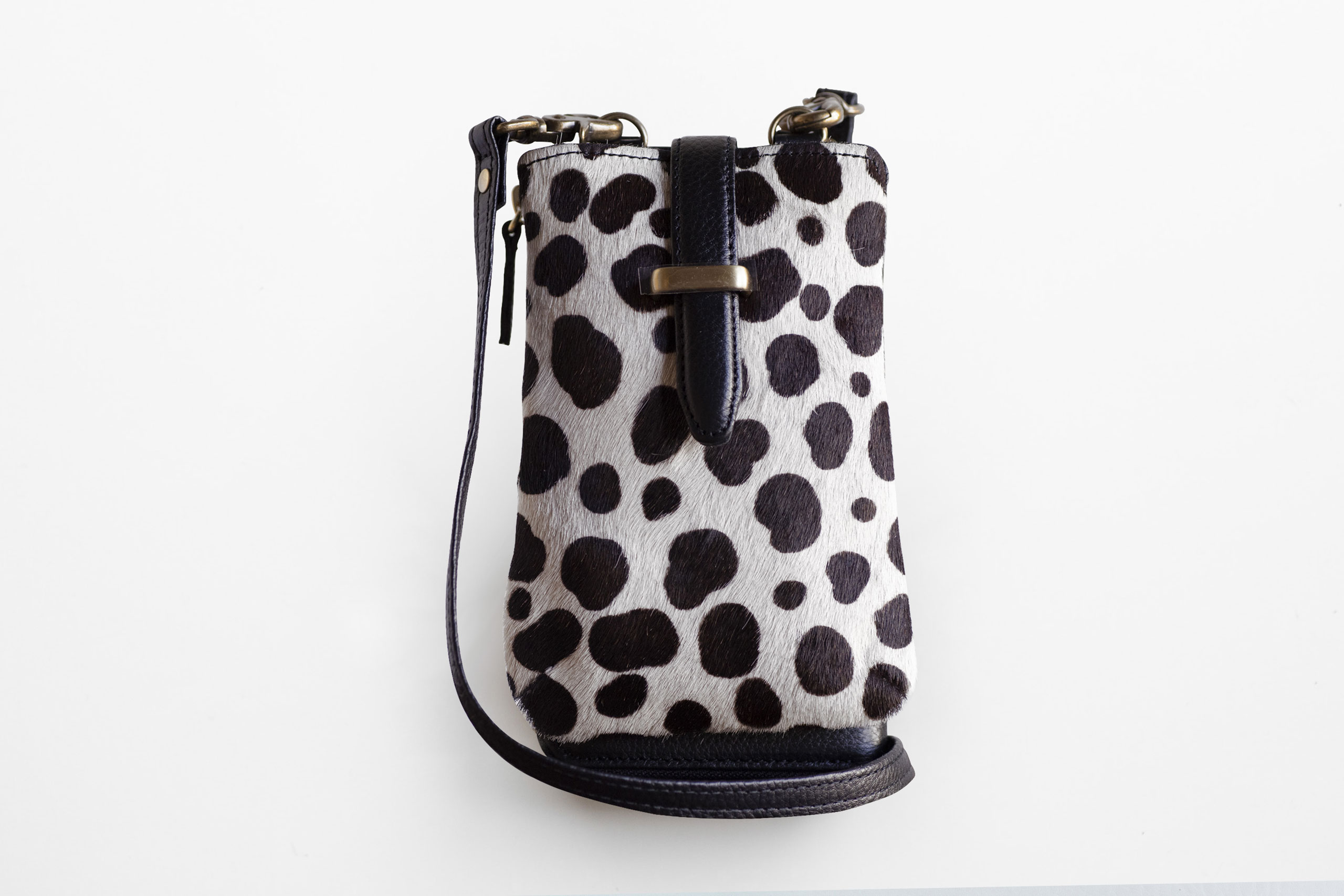 縦型 お財布ショルダー (マットシュリンクレザー / ハラコ)-img6