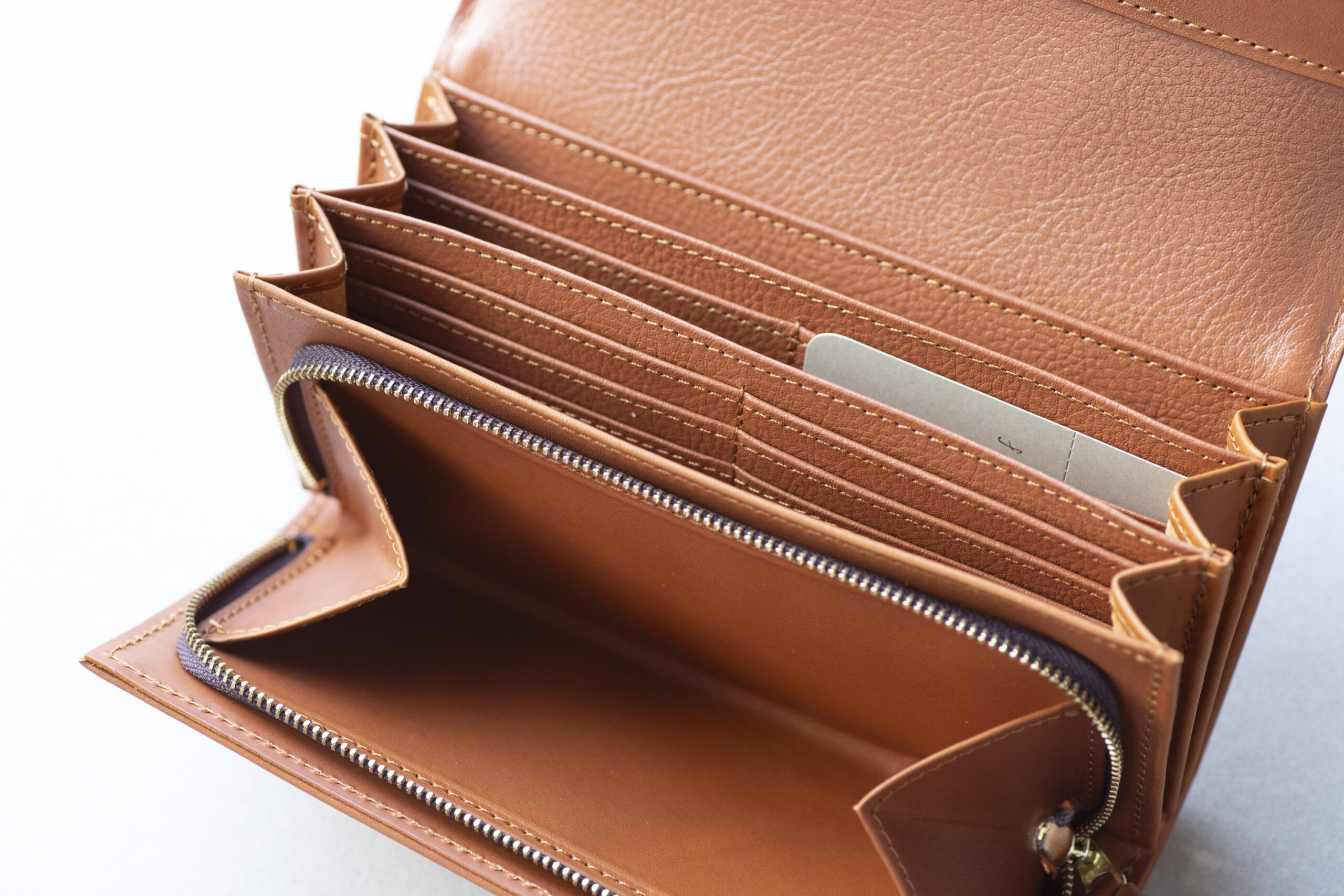 フラップ式ロングウォレット (アラバスタレザー)-img8