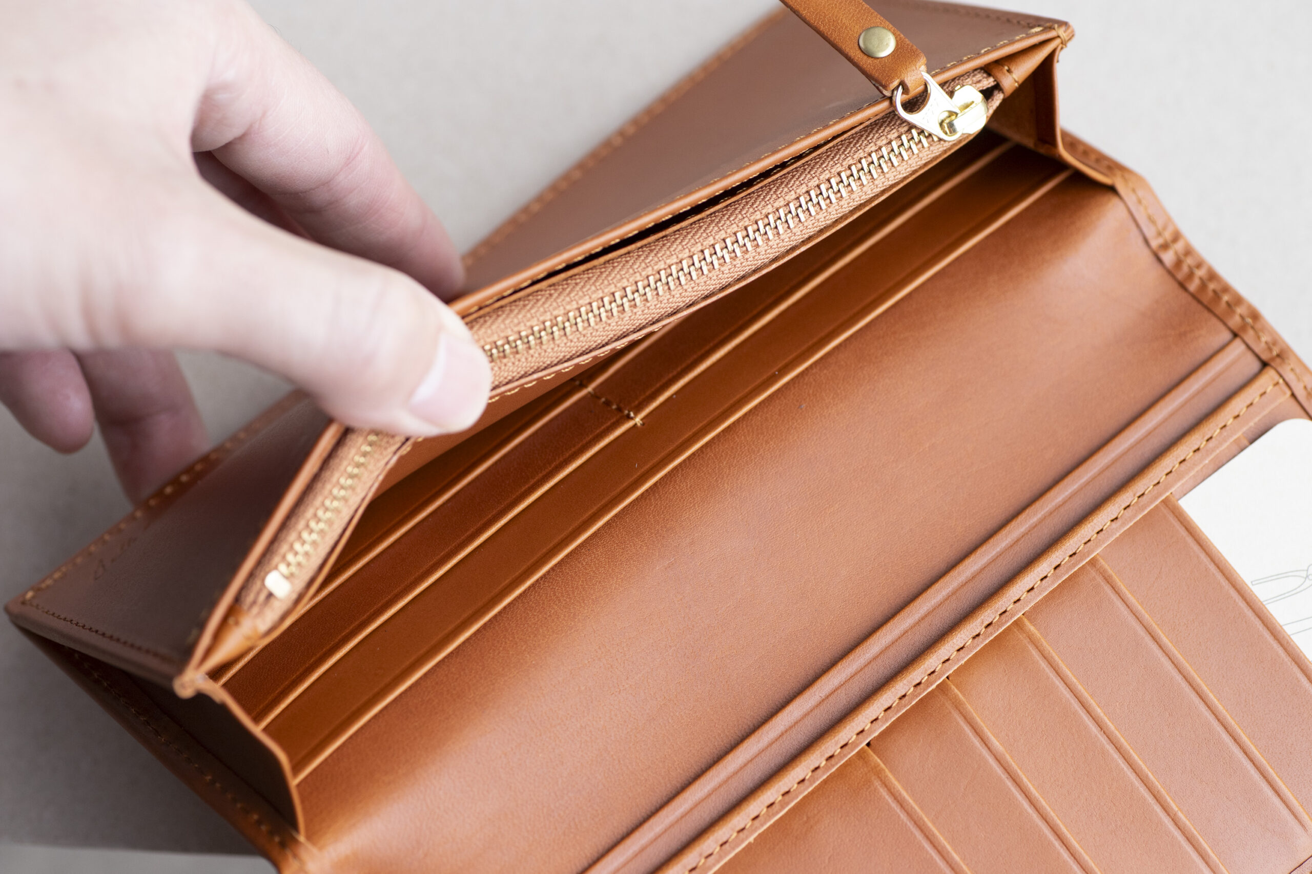 スリムロングウォレット (アラバスタレザー)-img8