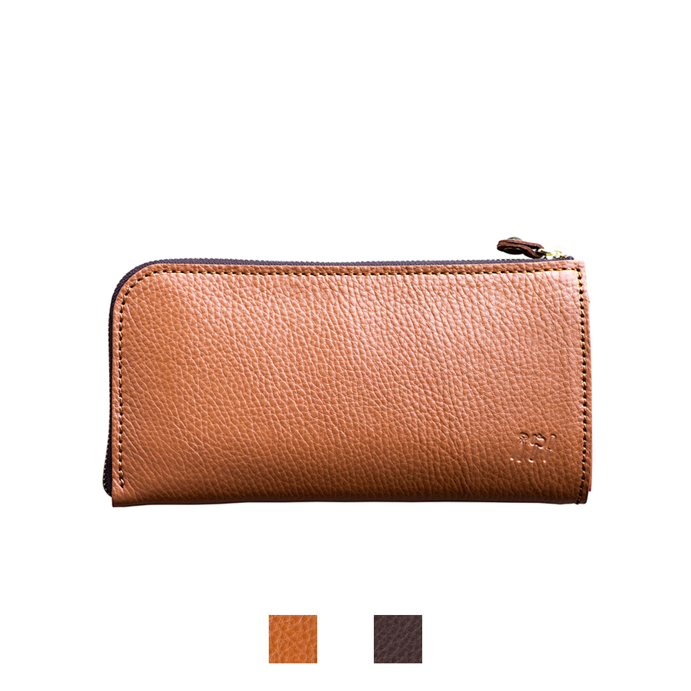 L字ファスナーロングウォレット (マットシュリンクレザー)【aw-05ons】