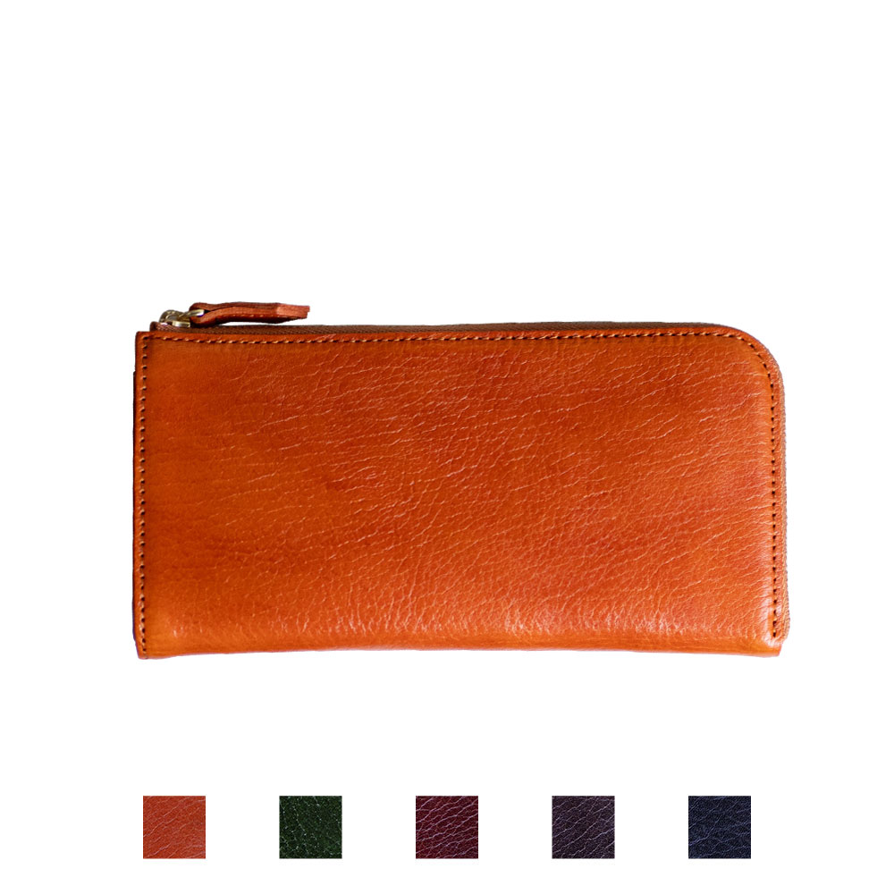 L字ファスナーロングウォレット (アニリンレザー)【aw-05tw】