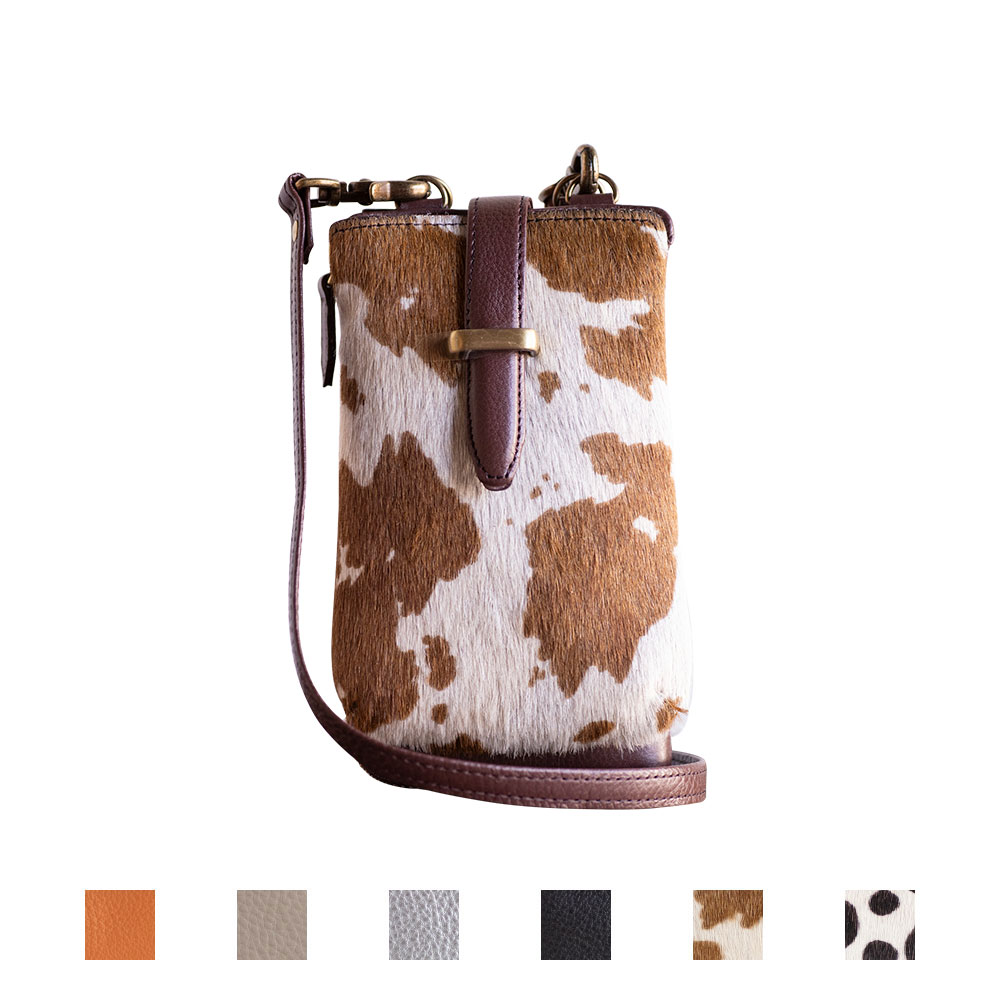 縦型 お財布ショルダー (マットシュリンクレザー / ハラコ)【aw-26nns】