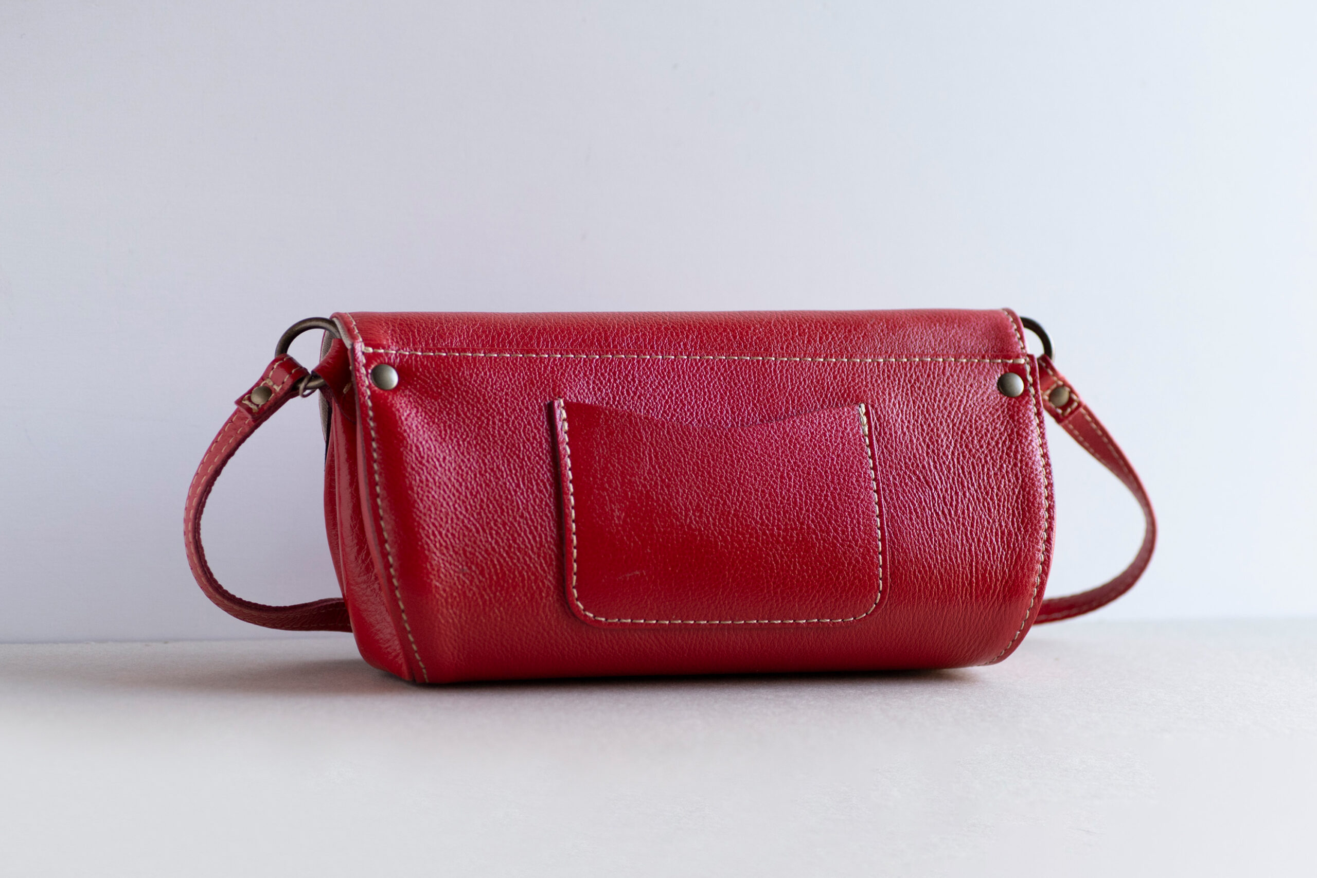 フラップ型ショルダーバッグ (ハラコ)-img6