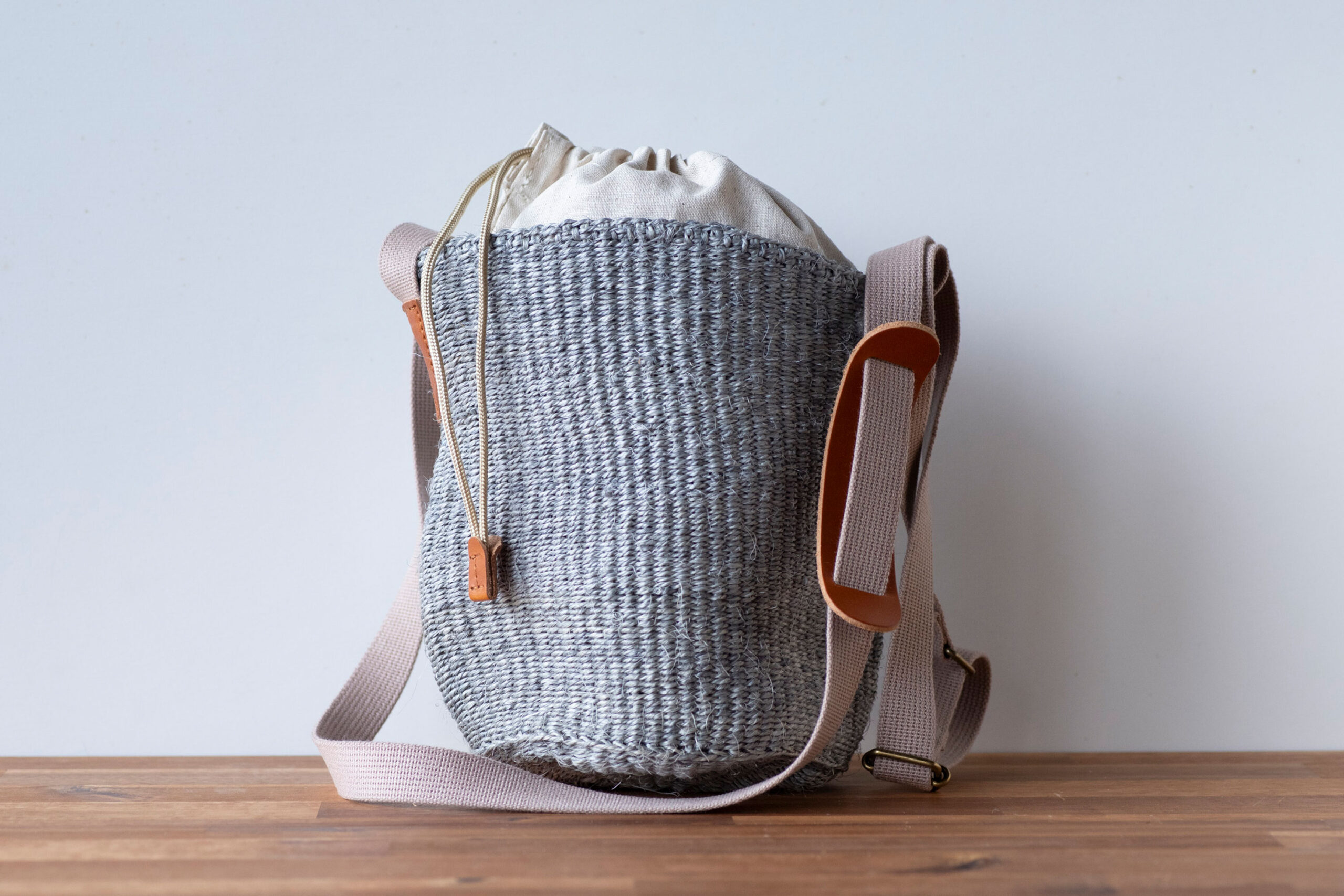 サイザルショルダーバッグ (インナーバッグ+肩当て付き) -img2